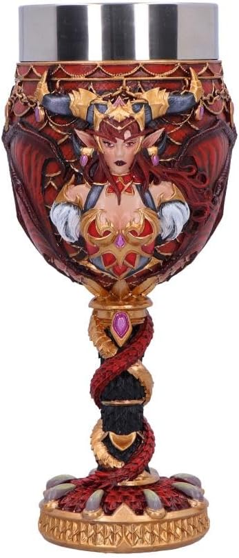 Nemesis Now World of Warcraft Alexstrasza Goblet, Dragonqueen Collectible Drinkware, Fantasy Decor, Officially Licensed WoW Merchandise