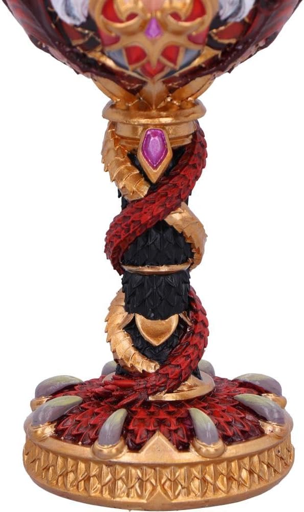 Nemesis Now World of Warcraft Alexstrasza Goblet, Dragonqueen Collectible Drinkware, Fantasy Decor, Officially Licensed WoW Merchandise