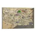 Breath of The Wild Hyrule World Map Poster Print On Canvas Poster Scroll Wall Art Picture Family Home Decor Bedroom Decorative Posters 16x24inch(40x60cm)