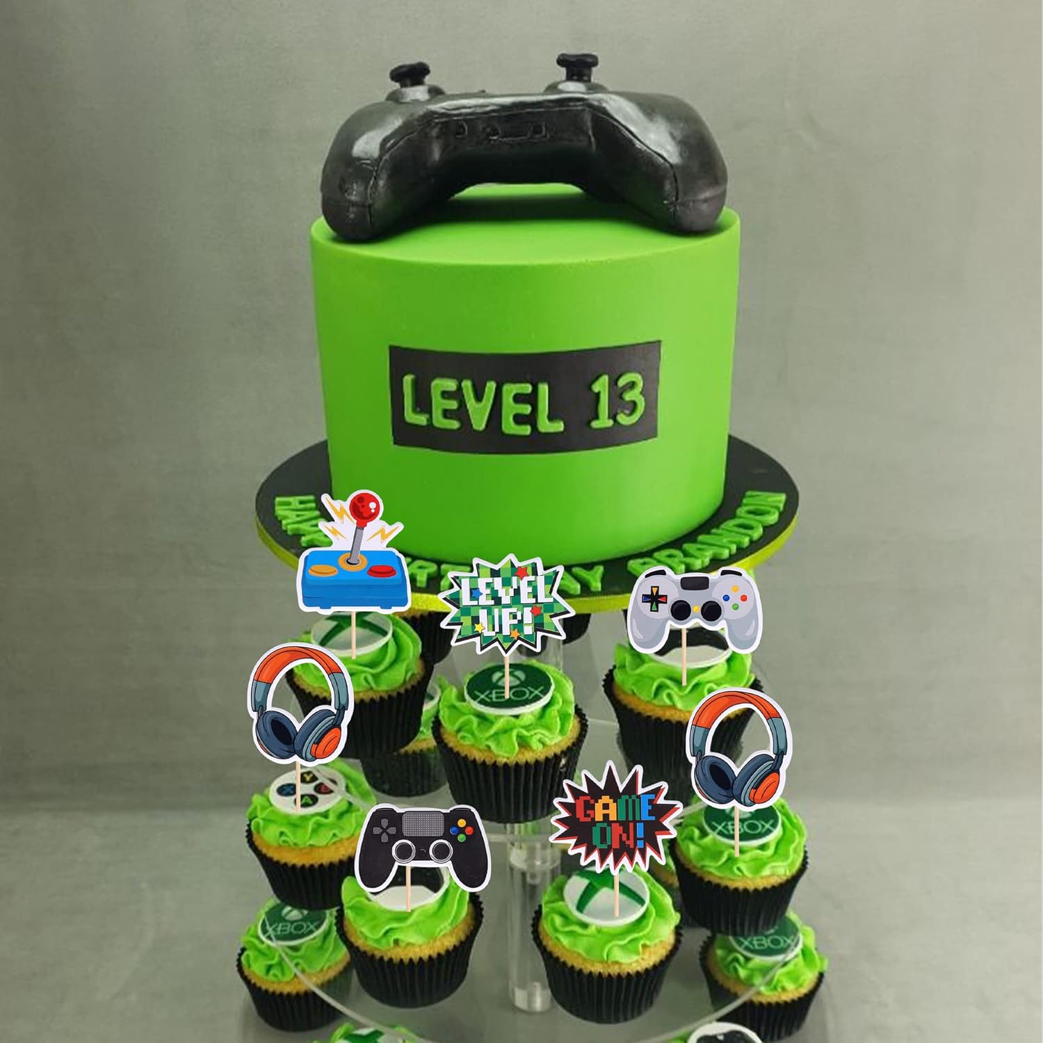 Video Game Cupcake Toppers – Game Theme Party Decorations | Assembled Picks