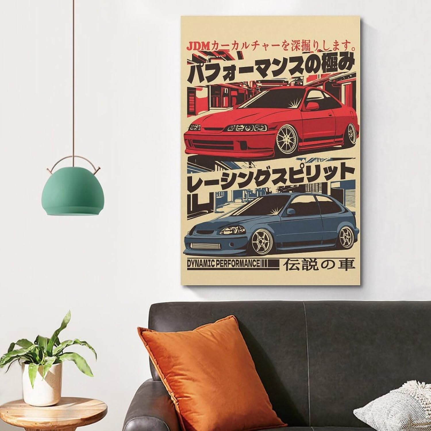 JDM Car Poster Vintage Sport Car Poster Sport Car Lover Gift Knowledge Canvas Wall Art Aesthetic Decorative Painting Living Room Restaurants, Pool Halls And Hotelsstyle 12x18inch(30x45cm)