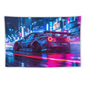 JDM Car R32 Tapestry Japanese Street Wall Hanging Aesthetic Decoration For Bedroom Living Room Wall Art Tapestries 59"x39"