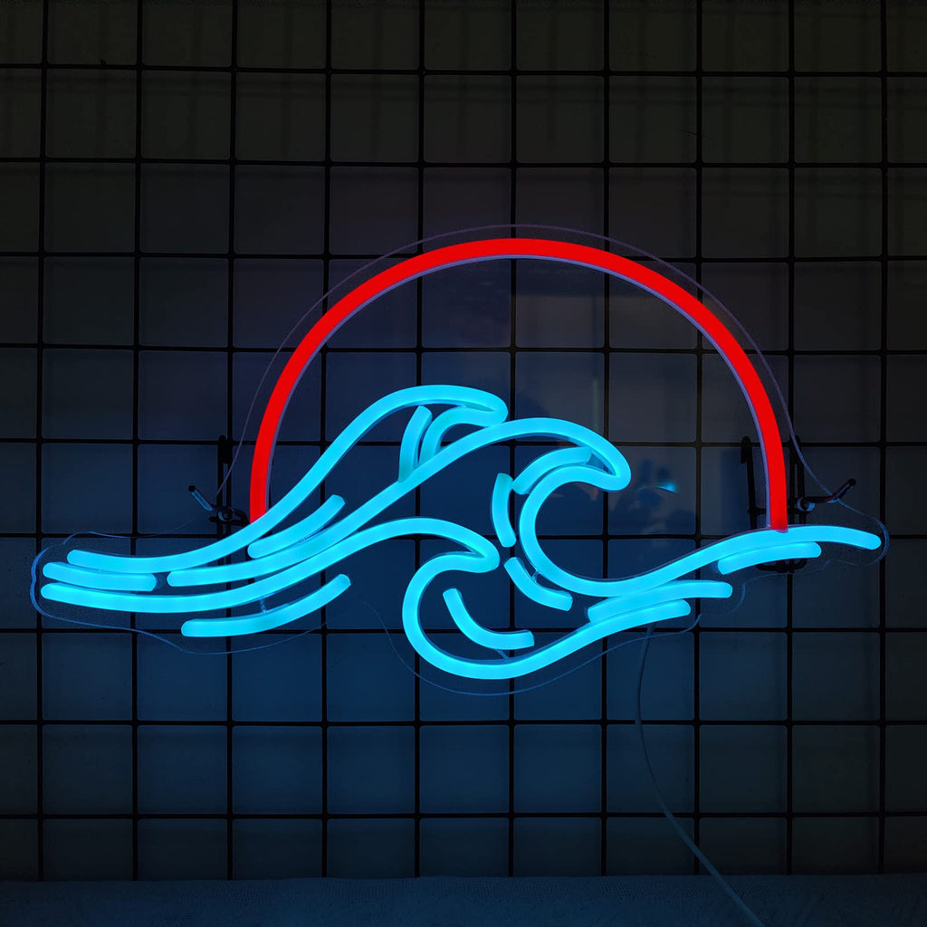 Anime Neon Sign - LED Red Cloud USB Powered Dimmable Wall Light for Gaming Room Decor