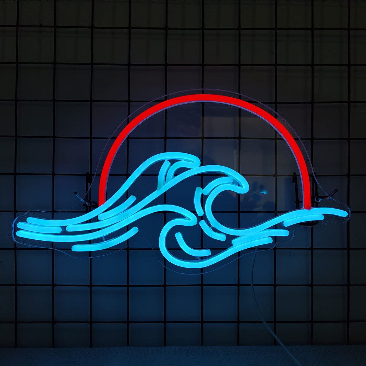 Anime Neon Sign - LED Red Cloud USB Powered Dimmable Wall Light for Gaming Room Decor