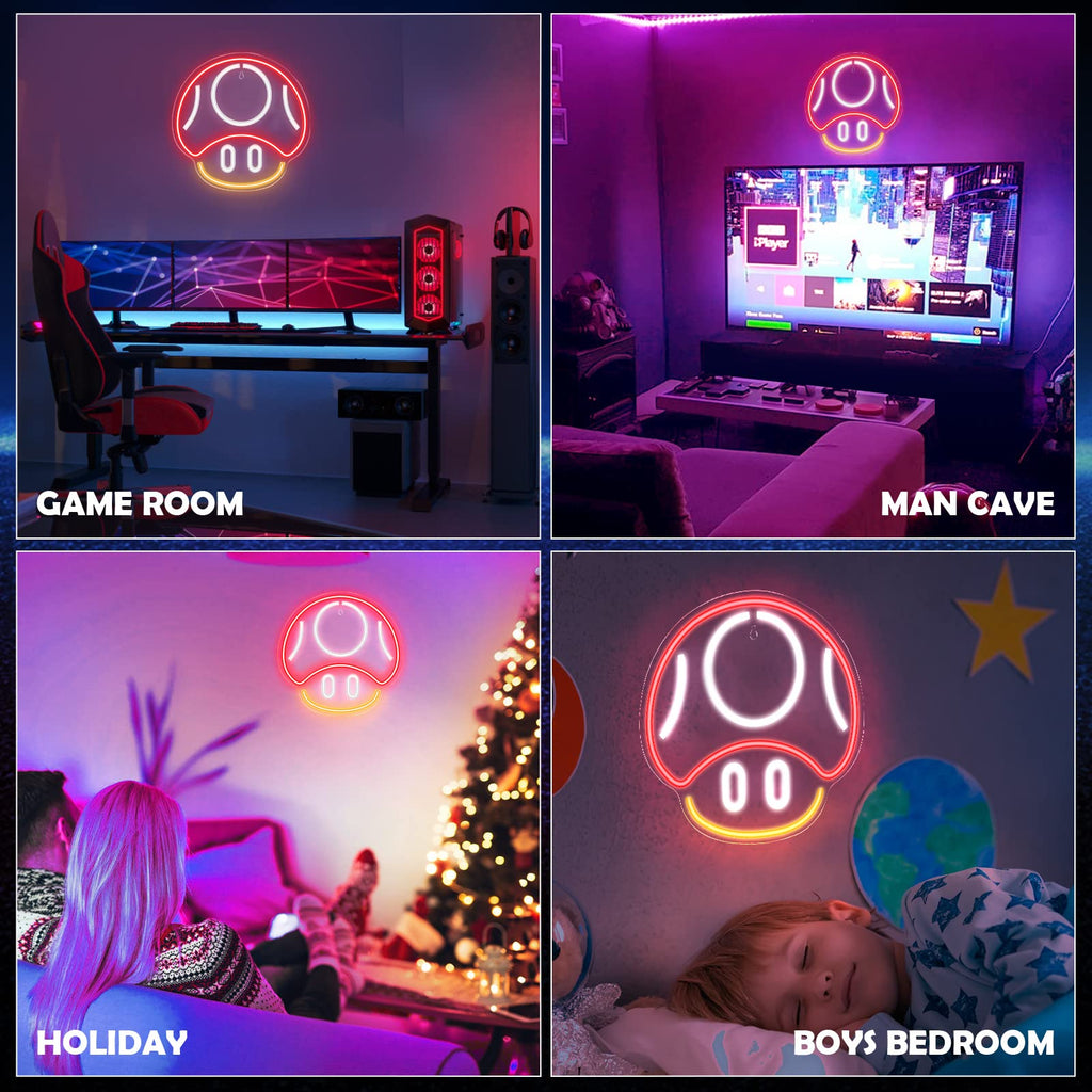 Gaming Neon Sign - LED Neon Light for Game Room Decoration | Teen Gamer Gift