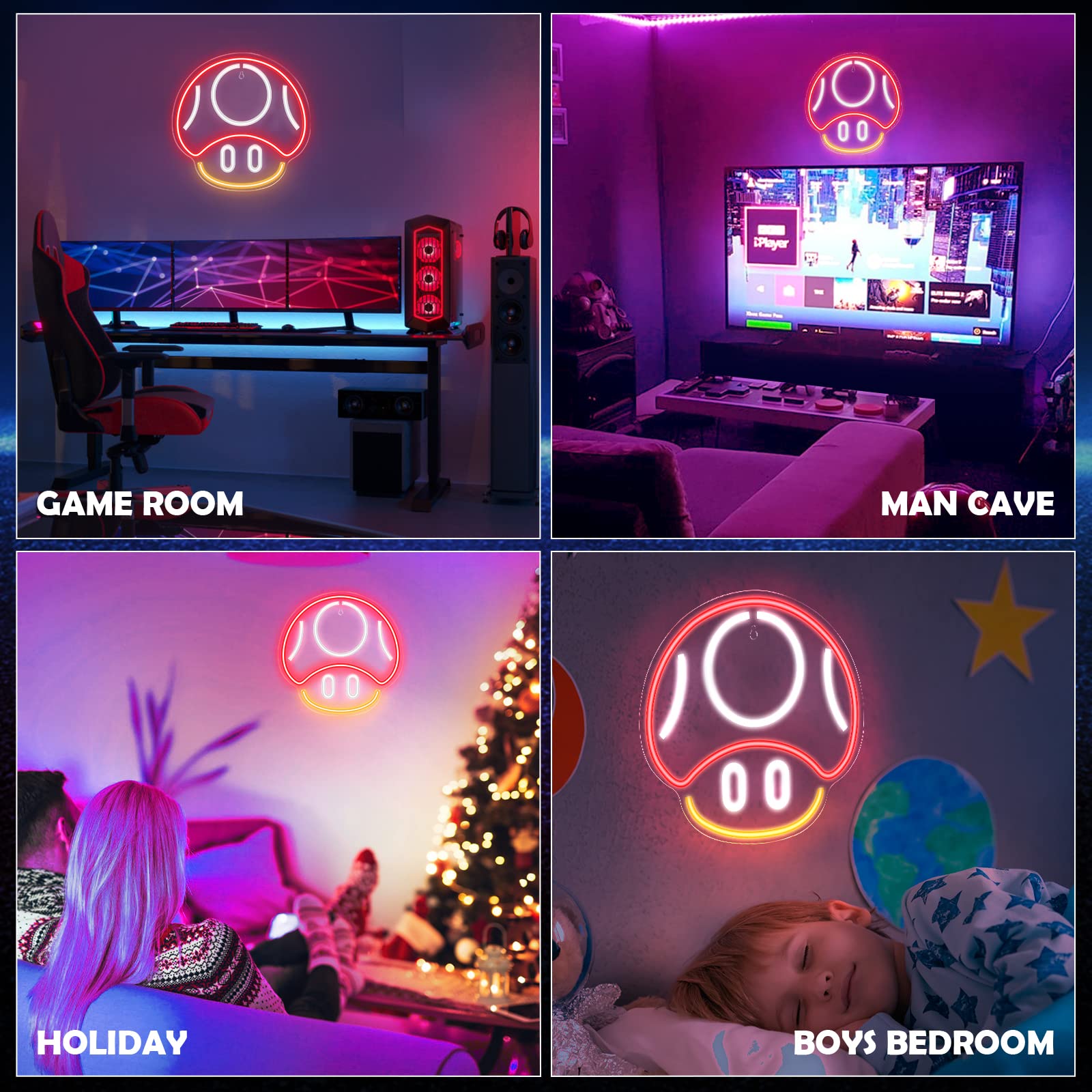 Gaming Neon Sign - LED Neon Light for Game Room Decoration | Teen Gamer Gift