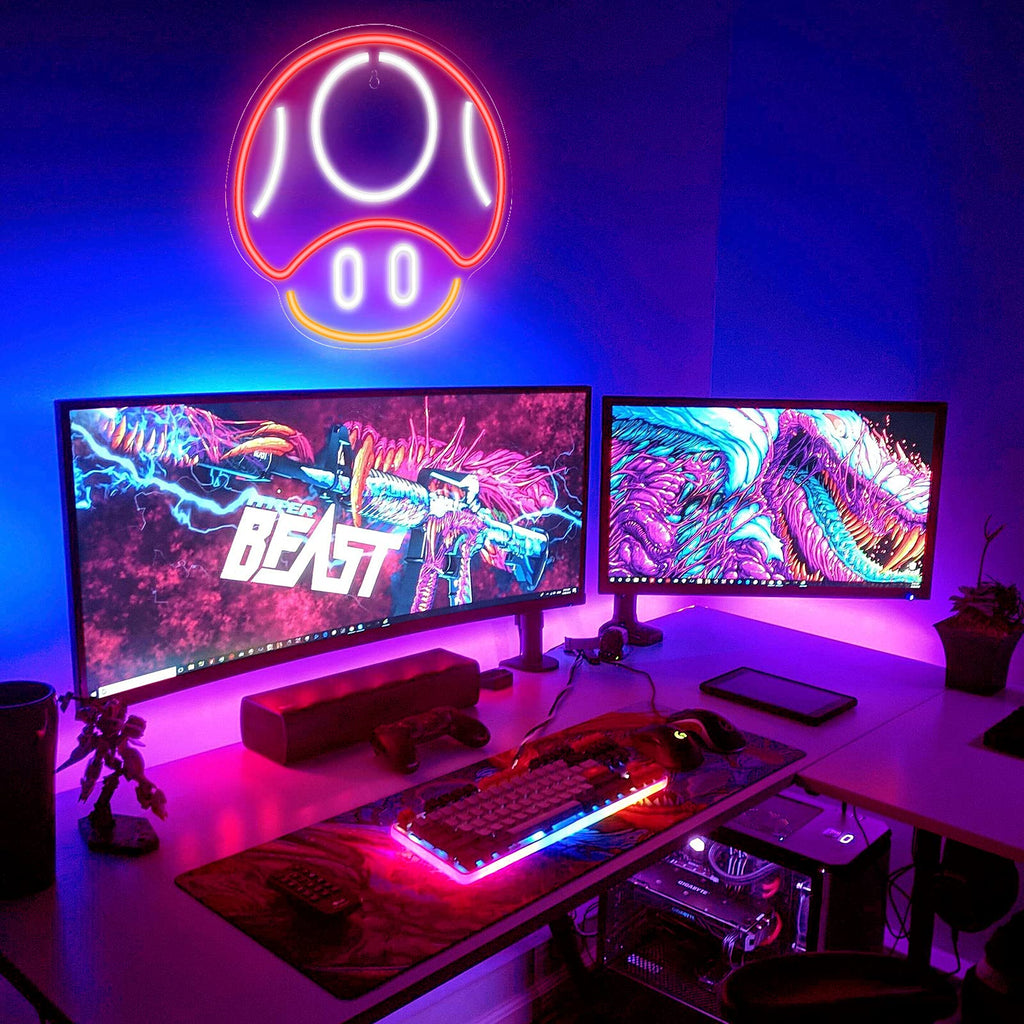 Gaming Neon Sign - LED Neon Light for Game Room Decoration | Teen Gamer Gift