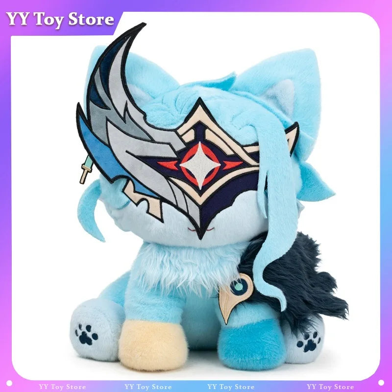 Genshin Impact Dottore Cat Plush Doll - 25cm Kawaii Chibi Stuffed Toy for Home Decor and Gifts