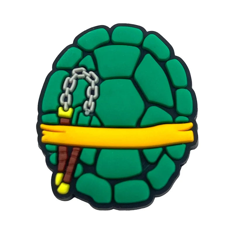 Teenage Mutant Ninja Turtles Shoe Charms - TMNT PVC Buckle Decorations for Shoes, Bracelets and Bags