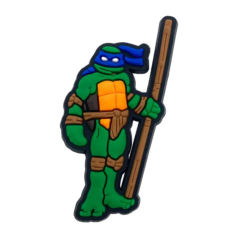 Teenage Mutant Ninja Turtles Shoe Charms - TMNT PVC Buckle Decorations for Shoes, Bracelets and Bags
