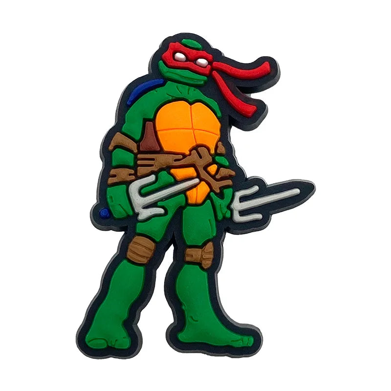 Teenage Mutant Ninja Turtles Shoe Charms - TMNT PVC Buckle Decorations for Shoes, Bracelets and Bags