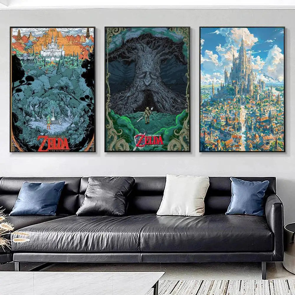 Legend of Zelda Anime Wall Art Poster - HD Print, No Frame