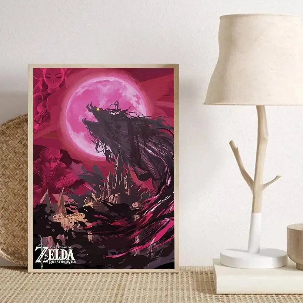 Legend of Zelda Anime Wall Art Poster - HD Print, No Frame