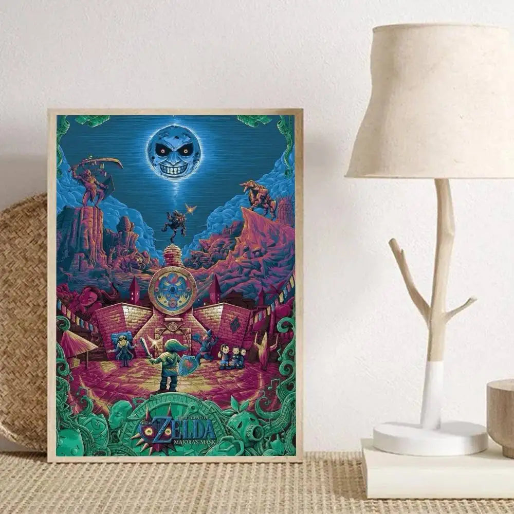 Legend of Zelda Anime Wall Art Poster - HD Print, No Frame