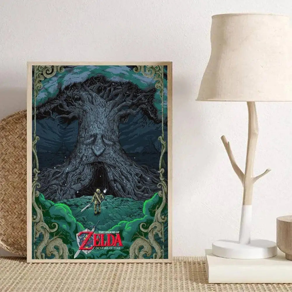 Legend of Zelda Anime Wall Art Poster - HD Print, No Frame