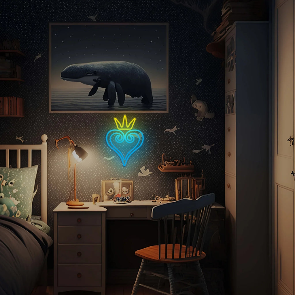Kingdom Hearts LED Neon Sign - Anime Game Room Wall Decor
