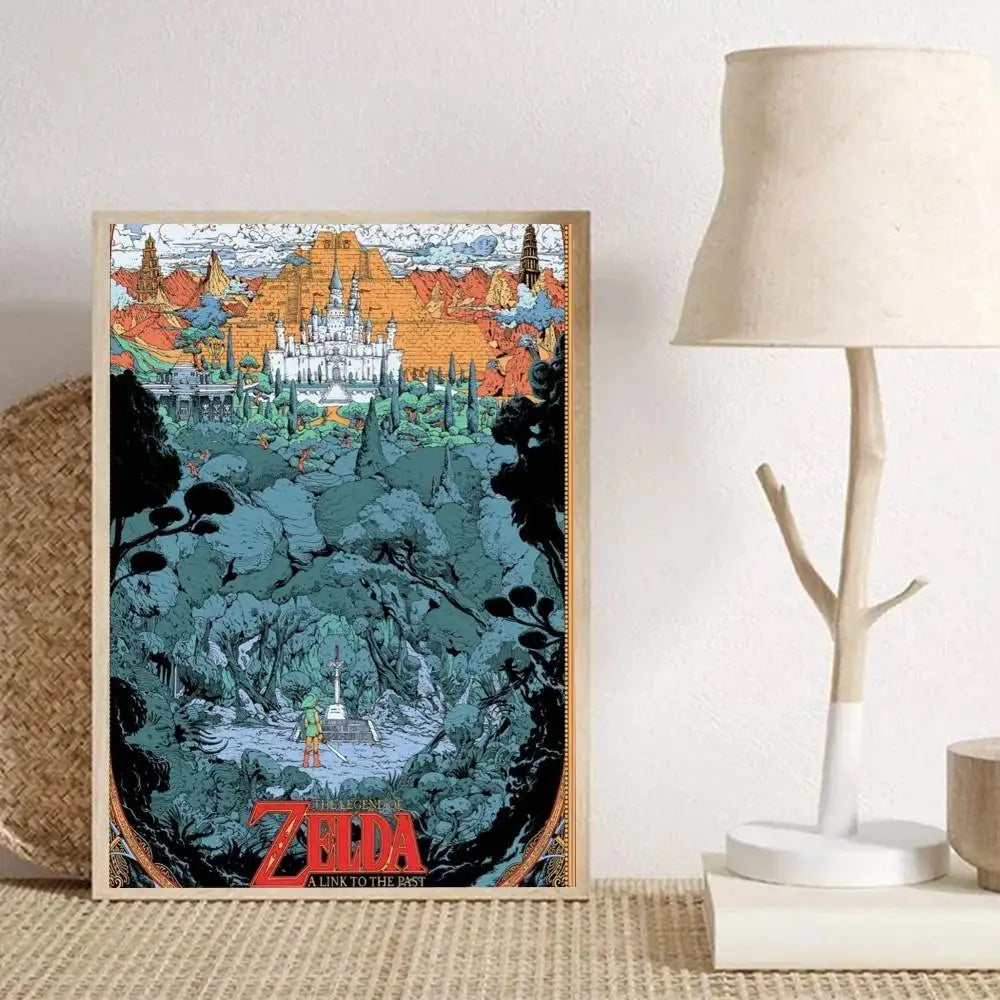 Legend of Zelda Anime Wall Art Poster - HD Print, No Frame