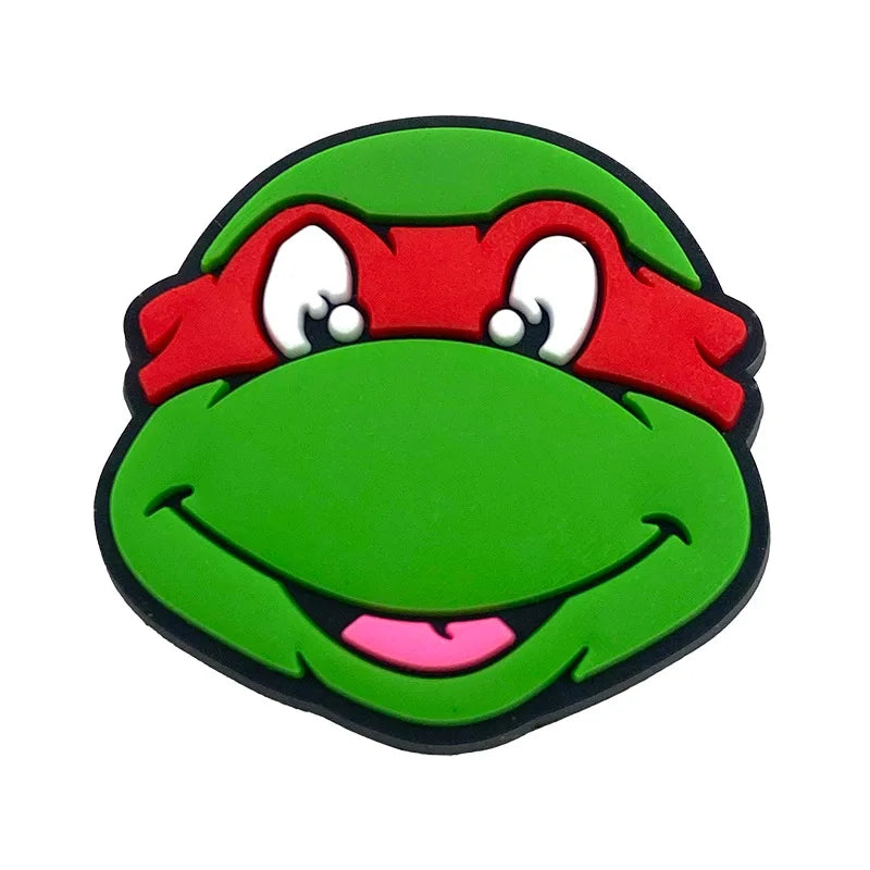 Teenage Mutant Ninja Turtles Shoe Charms - TMNT PVC Buckle Decorations for Shoes, Bracelets and Bags