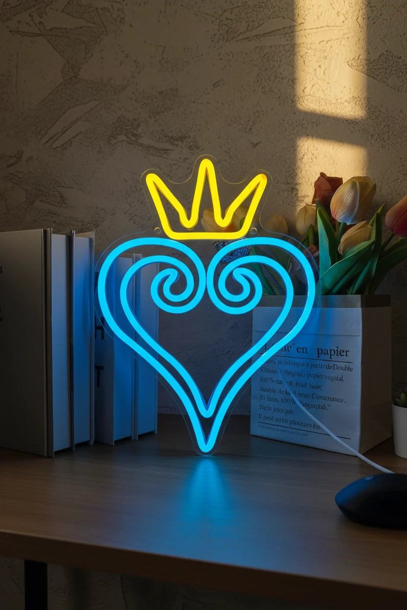 Kingdom Hearts LED Neon Sign - Anime Game Room Wall Decor