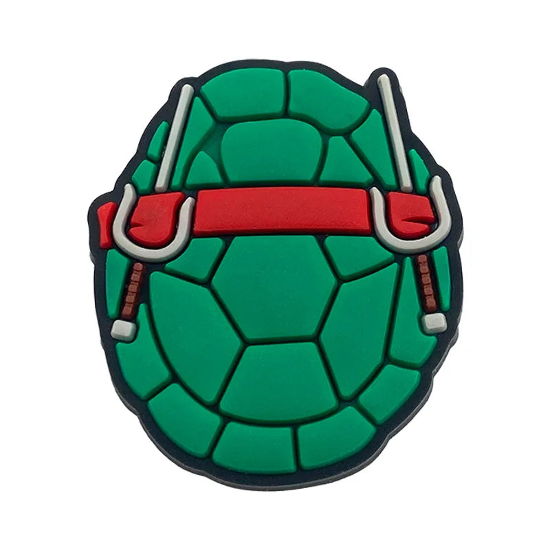 Teenage Mutant Ninja Turtles Shoe Charms - TMNT PVC Buckle Decorations for Shoes, Bracelets and Bags
