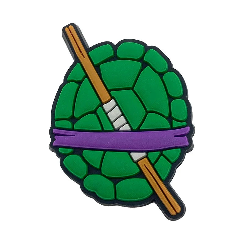 Teenage Mutant Ninja Turtles Shoe Charms - TMNT PVC Buckle Decorations for Shoes, Bracelets and Bags