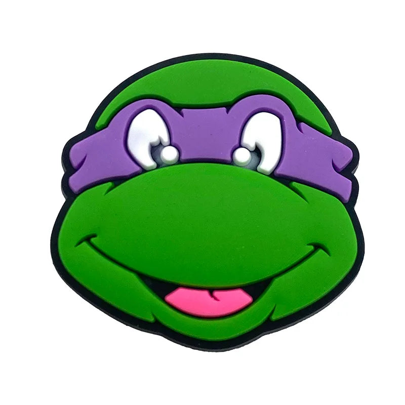 Teenage Mutant Ninja Turtles Shoe Charms - TMNT PVC Buckle Decorations for Shoes, Bracelets and Bags