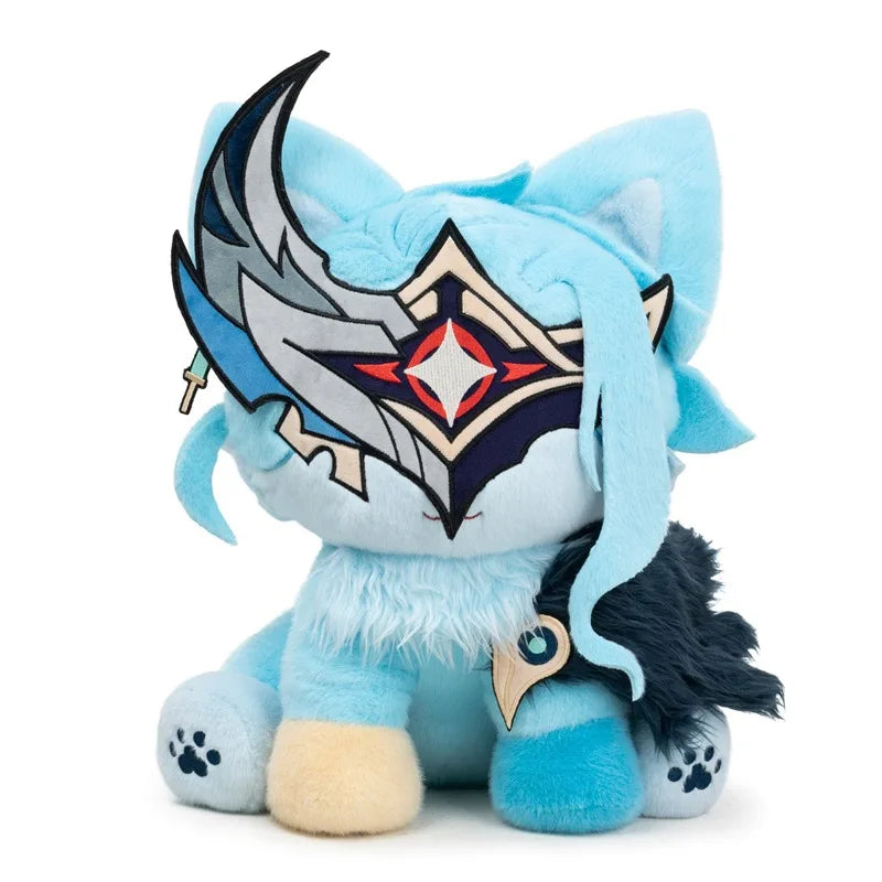 Genshin Impact Dottore Cat Plush Doll - 25cm Kawaii Chibi Stuffed Toy for Home Decor and Gifts