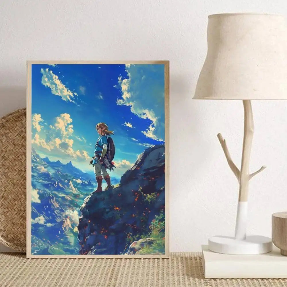 Legend of Zelda Anime Wall Art Poster - HD Print, No Frame