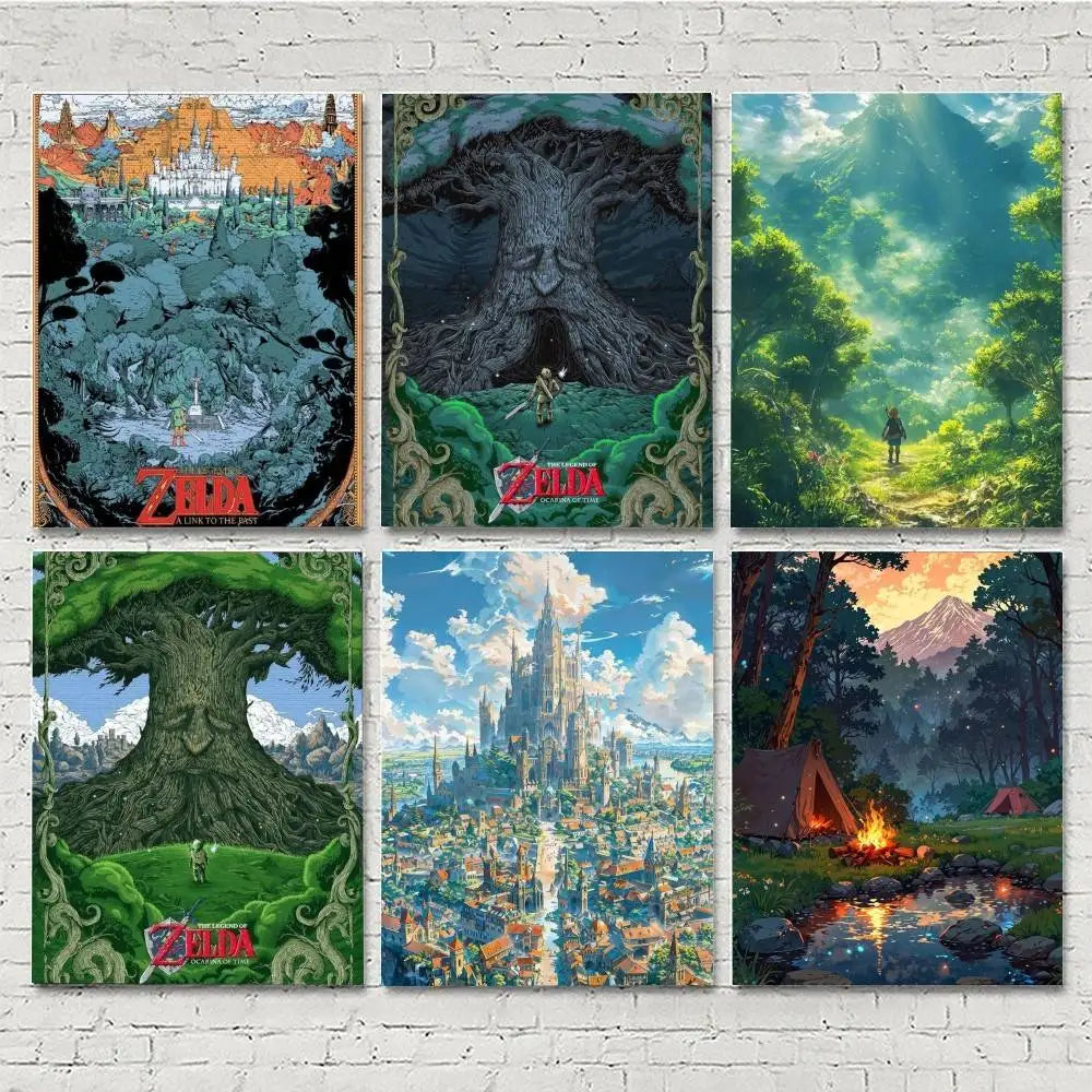 Legend of Zelda Anime Wall Art Poster - HD Print, No Frame