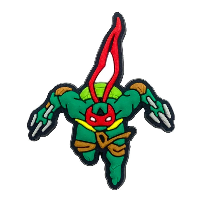 Teenage Mutant Ninja Turtles Shoe Charms - TMNT PVC Buckle Decorations for Shoes, Bracelets and Bags