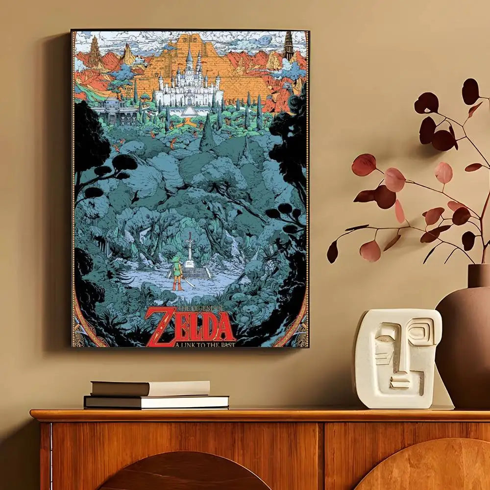 Legend of Zelda Anime Wall Art Poster - HD Print, No Frame