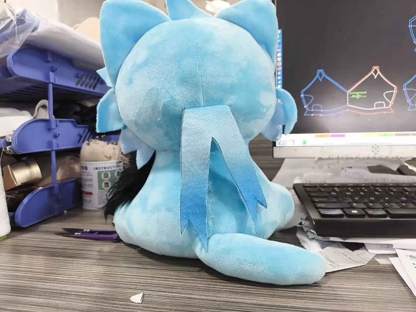 Genshin Impact Dottore Cat Plush Doll - 25cm Kawaii Chibi Stuffed Toy for Home Decor and Gifts