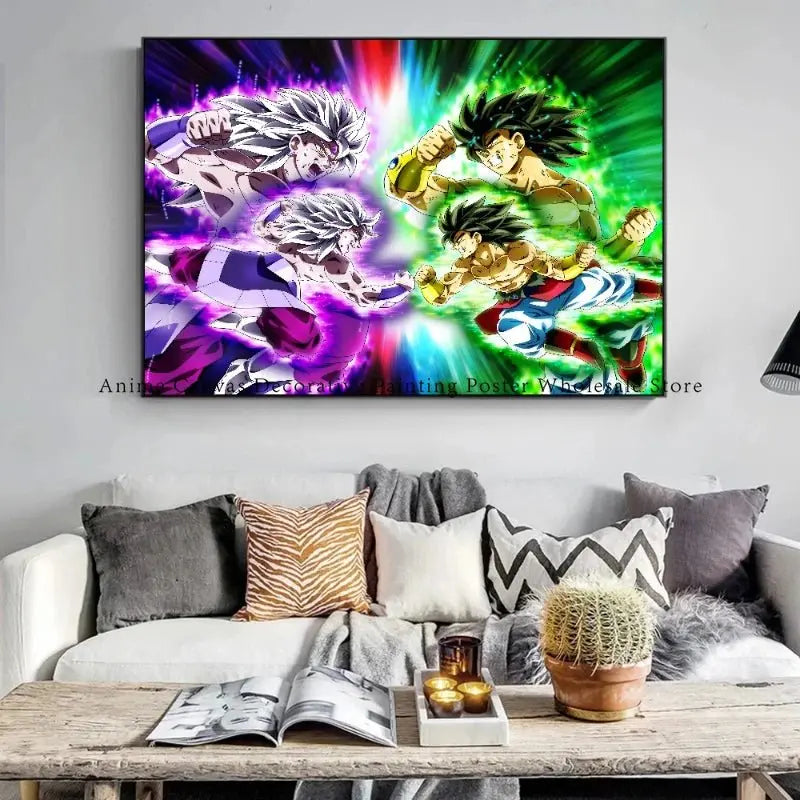 Dragon Ball Goku Poster Canvas Painting - Fashionable Home Room Decor