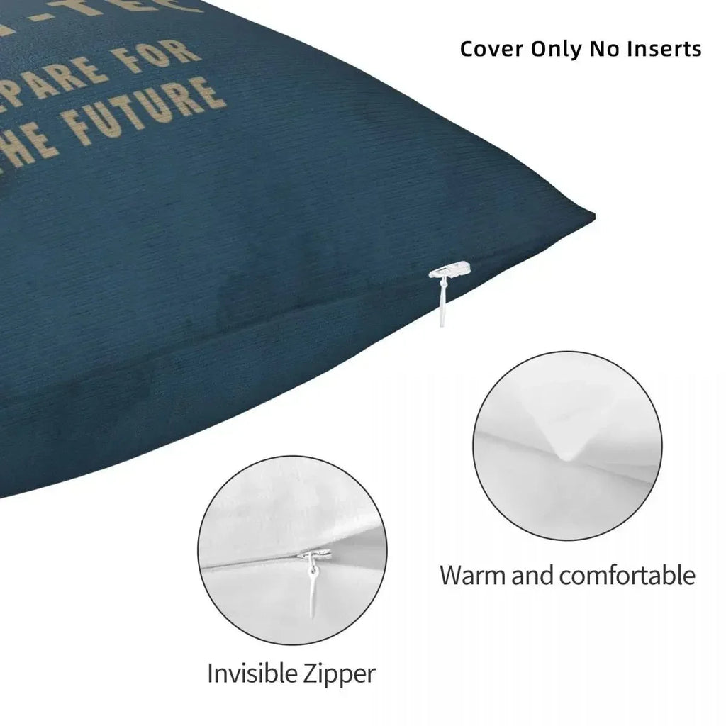 Fallout 4 Vault-Tec Logo Square Pillowcase, Decorative Cushion Cover, Polyester Throw Pillow Cover for Home Bedroom