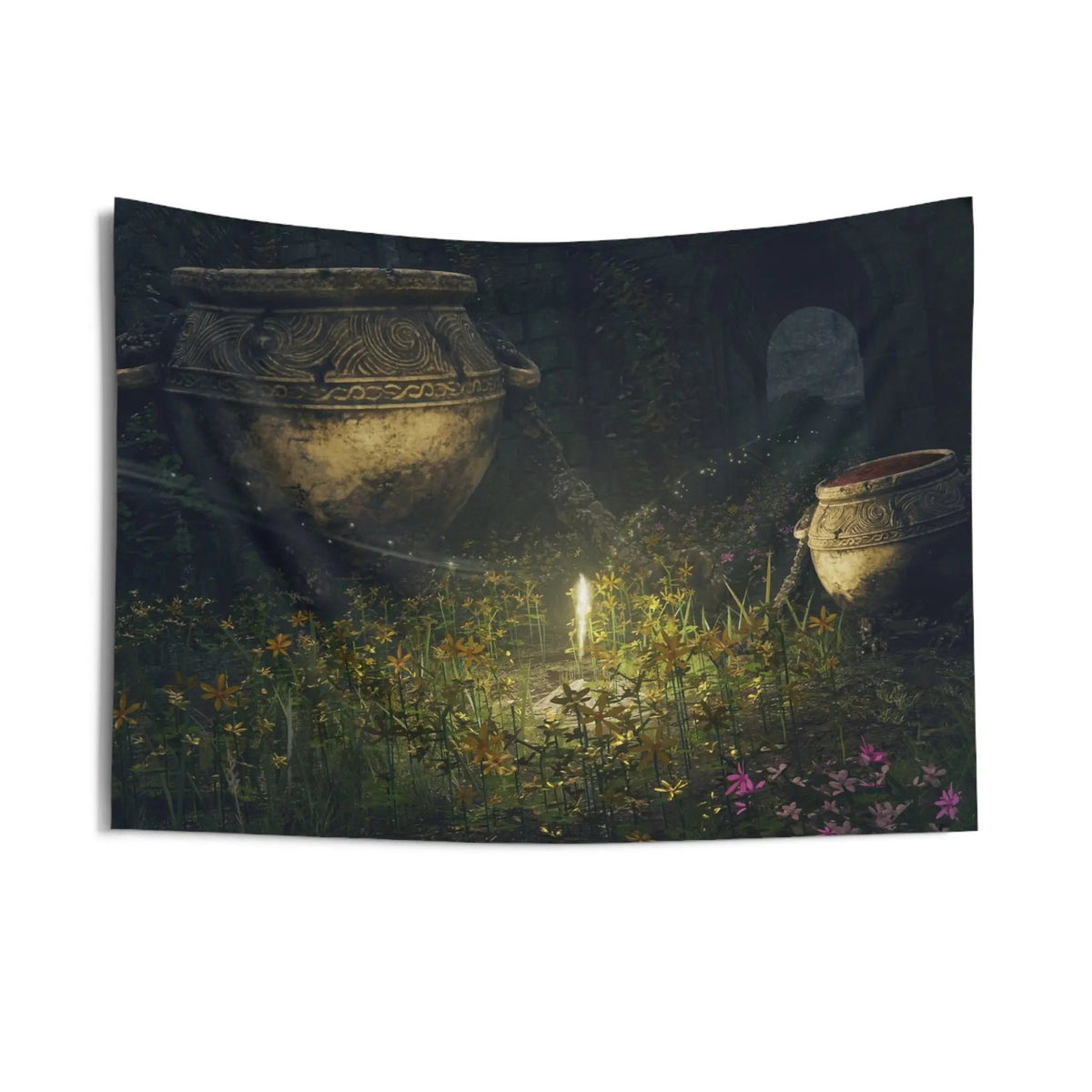 Elden Ring Wall Tapestry – Grace Site Indoor Wall Decor With Durable Hemmed Edges